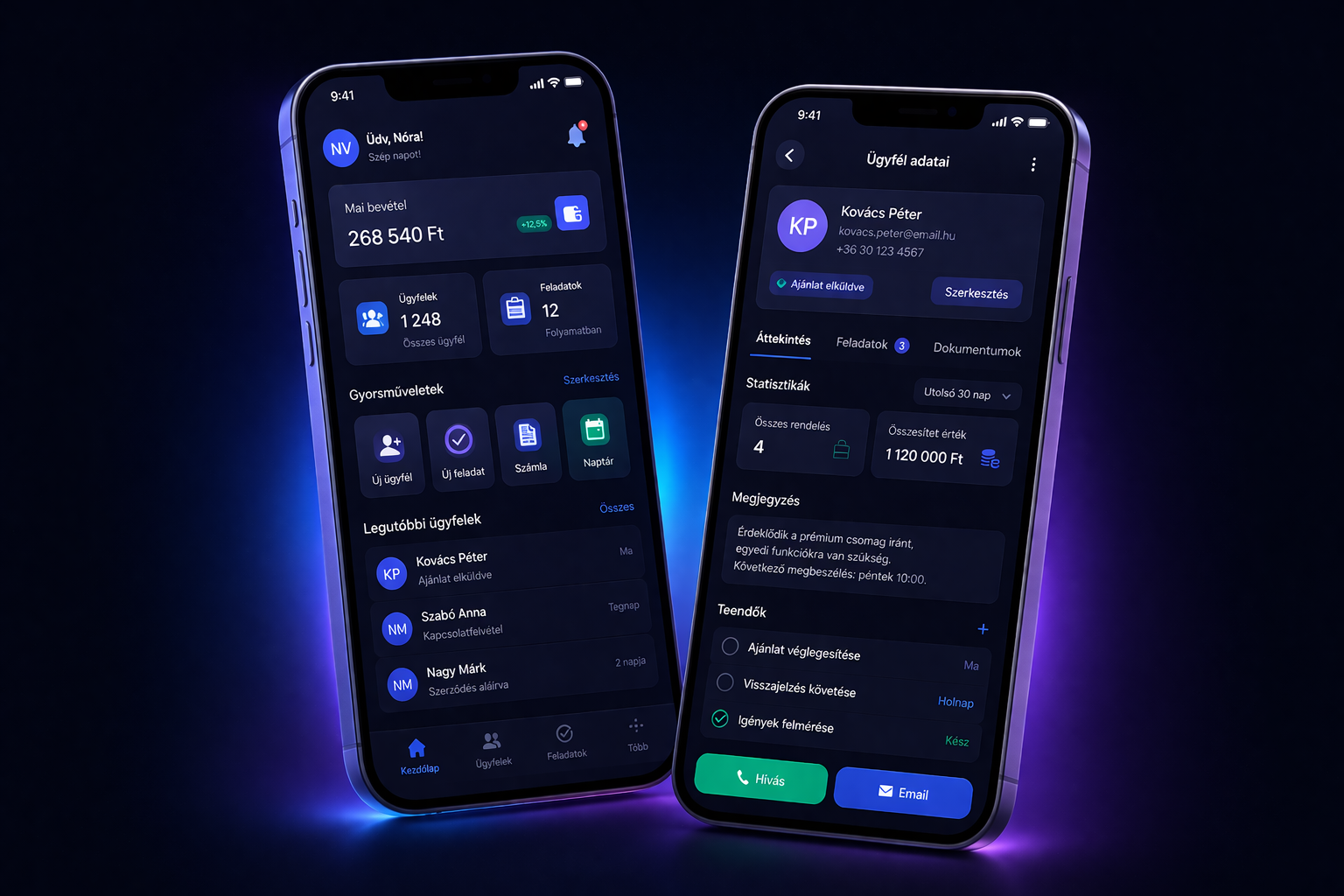 Mobilalkalmazás minta