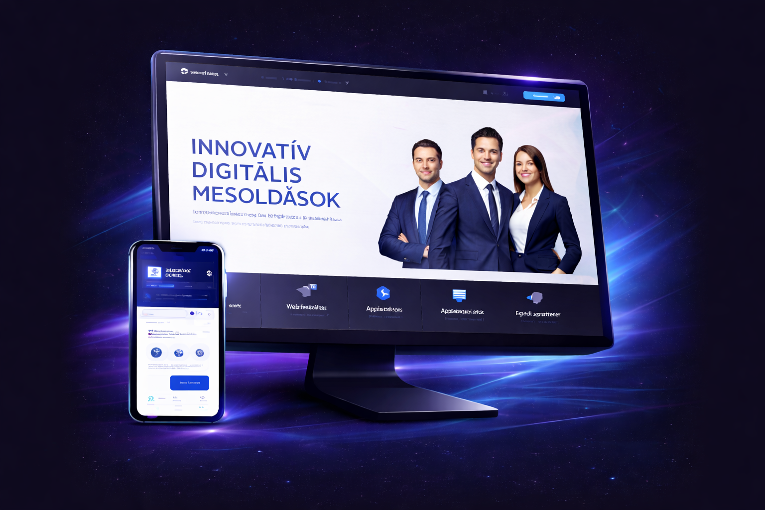 Céges weboldal minta